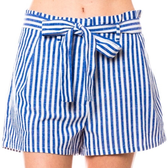 ELSA Striped Spring Shorts - BLUE - Picture 2 of 5